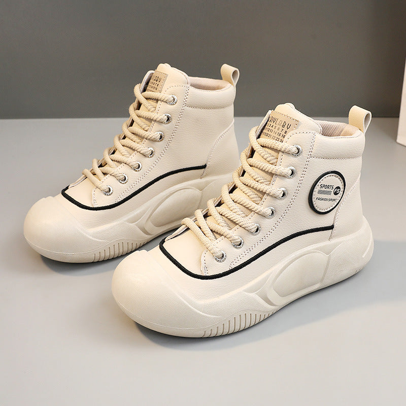 Damen Sneaker High-Top Sportlich Mit Strapazierfähiger Sohle