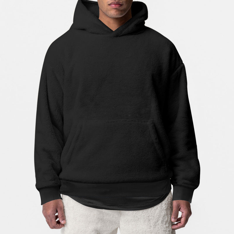 Herren Fleece-Hoodie Weich Warm Kuschelig