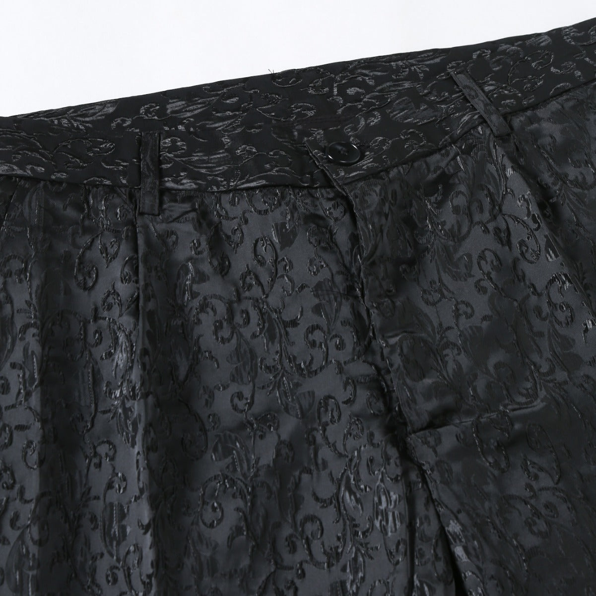 Smoking Anzug Herren Elegant mit Muster Modern Schwarze Gala