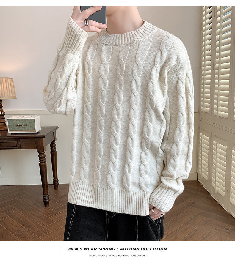 Herren Pullover Grobstrick Modern Berlin Stil