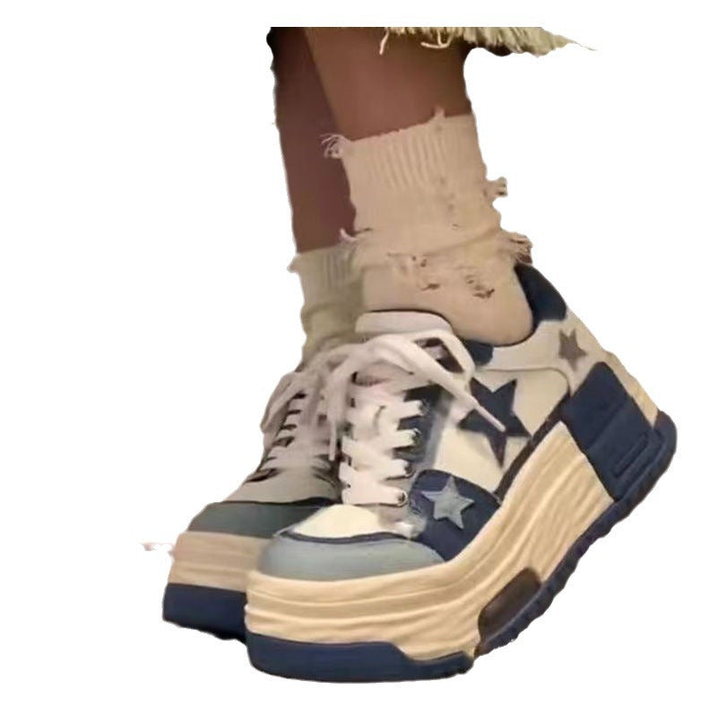 Plateau Sneaker Damen Modisch Hochwertig