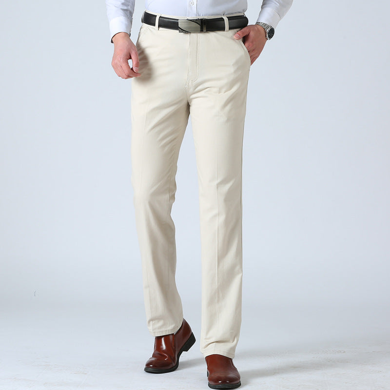 Herren Chino-Hose Klassisch Slim Fit Beige