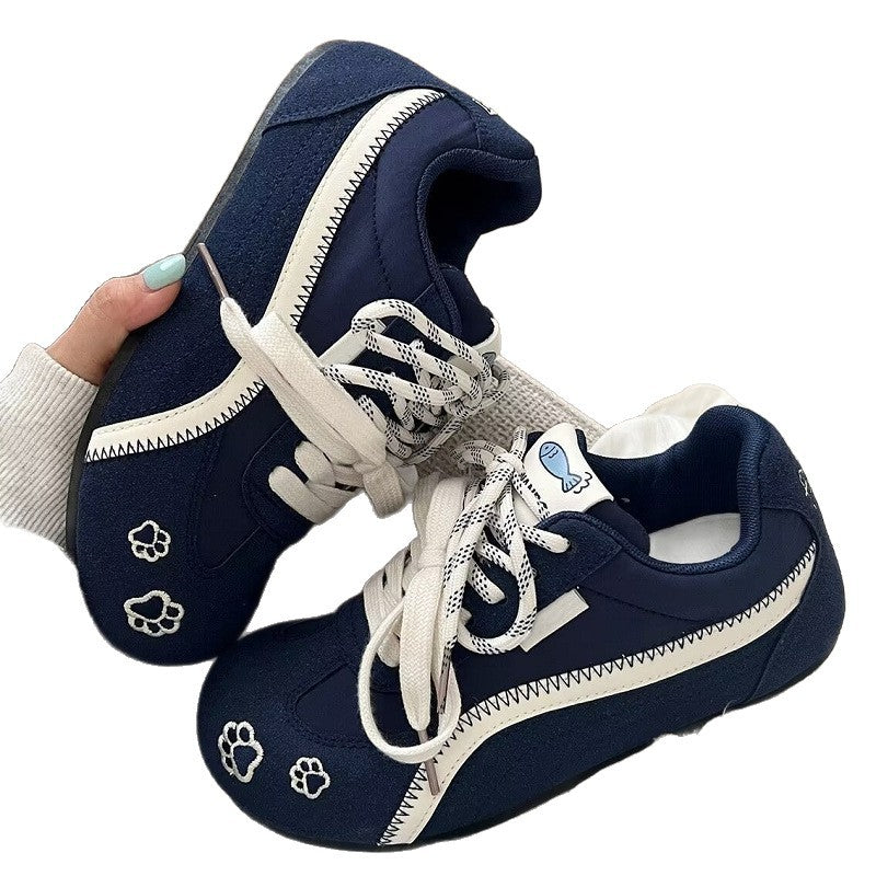 Damen Sneaker Tiermuster Atmungsaktiv Sportlich