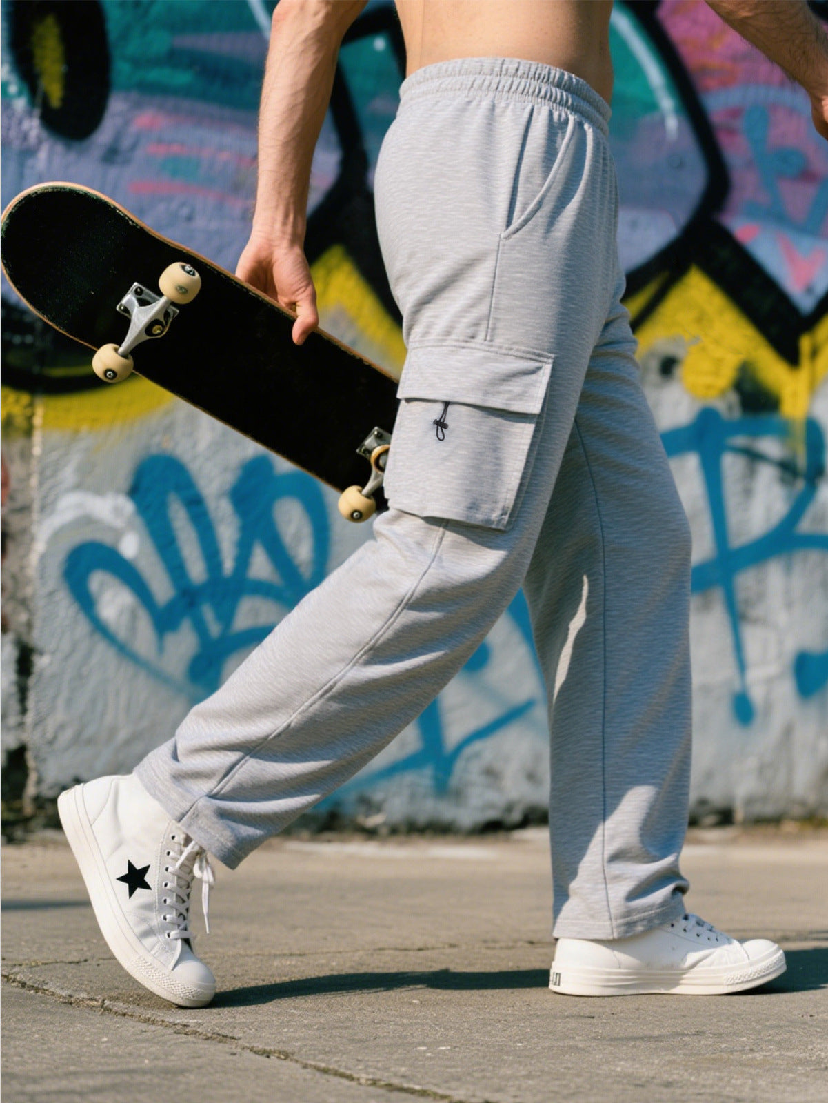 Herren Cargo-Hose Sportlich Elastisch Mit vielen Taschen