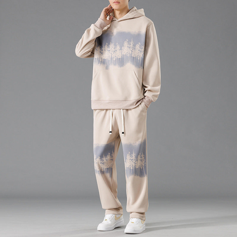 Herren Loungewear Set Bequem Baum Print Relaxed