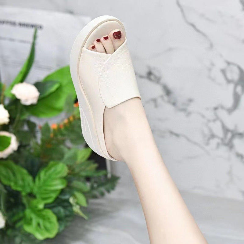 Damen Wedgesandalen Hochmodisch Riemchen Design bequem