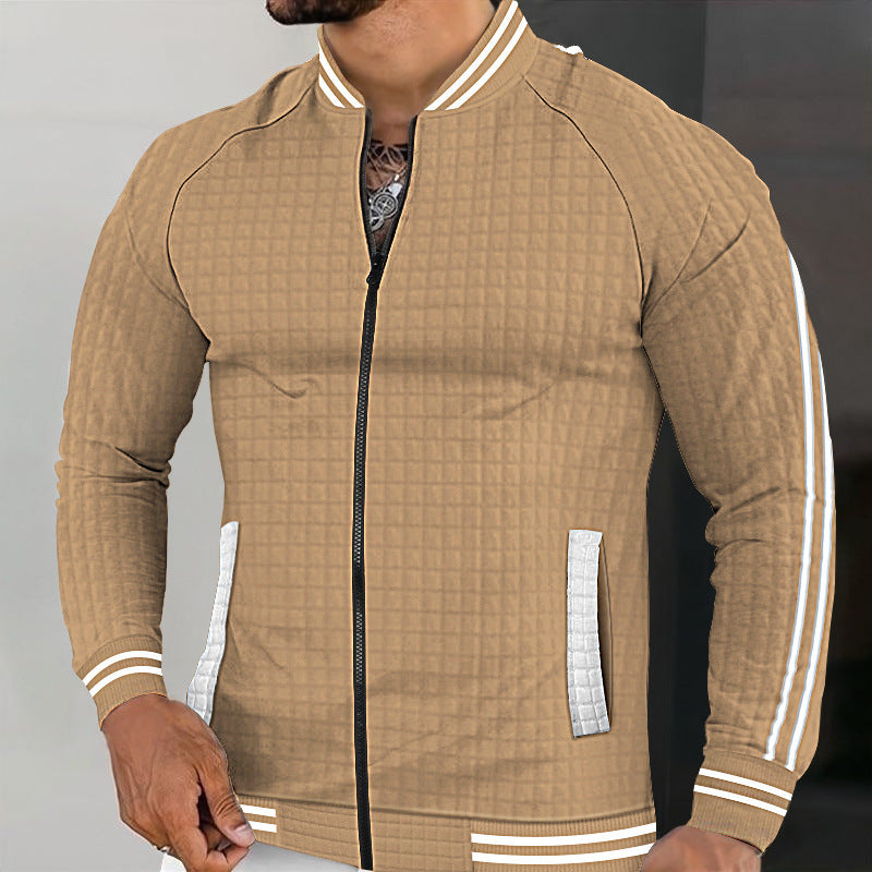 Herren Sportjacke Steppjacke Modern Reißverschluss Taschen