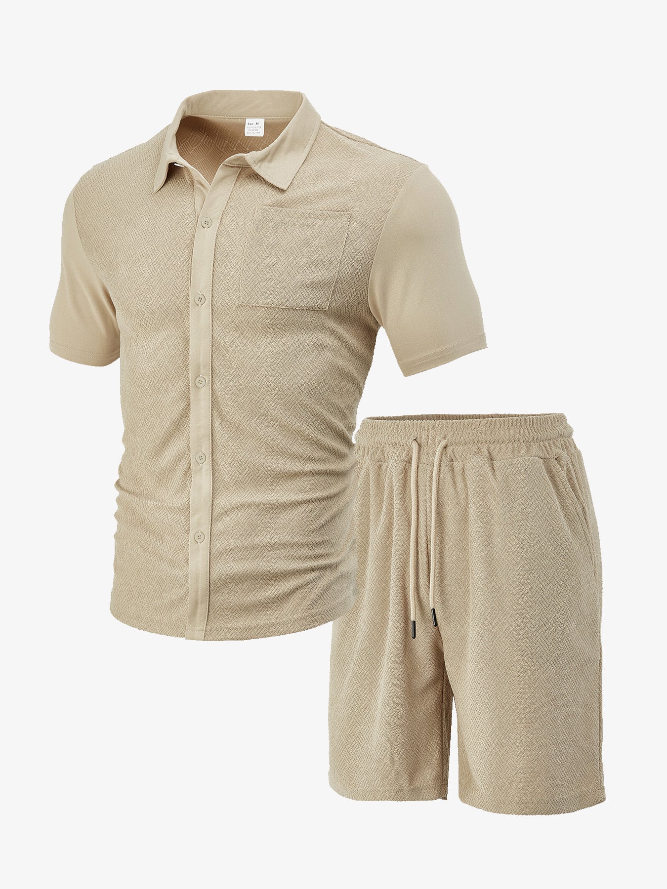 Herren Sportshirt und Shorts Set Atmungsaktiv Freizeit
