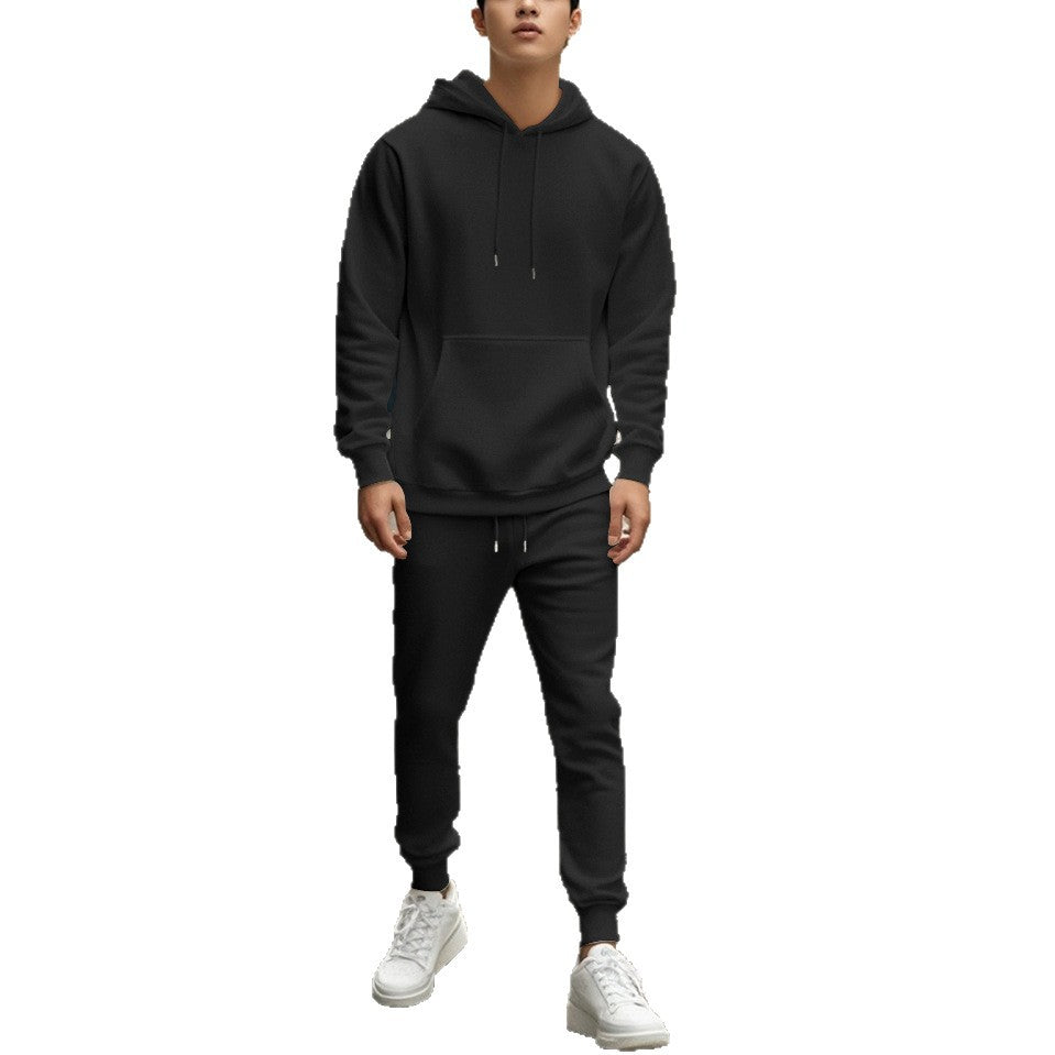 Herren Sportset Baumwoll Kapuze Elastisch