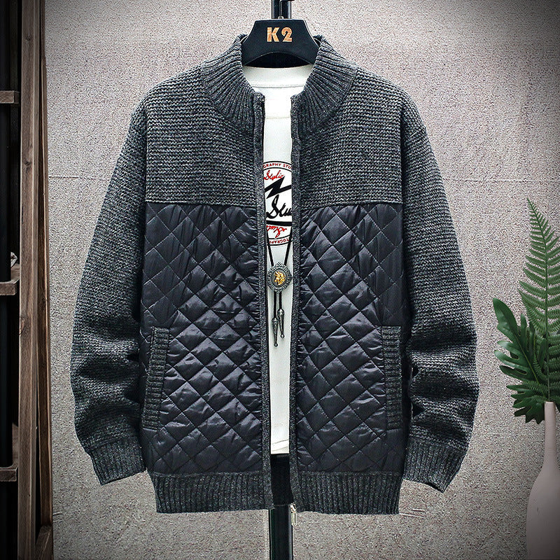 Herren Steppjacke Nylon Warm Isoliert