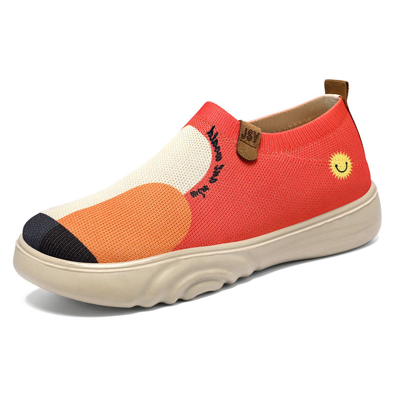 Damen Sneaker Bequem Slip-On Schuhe Fashion Modern