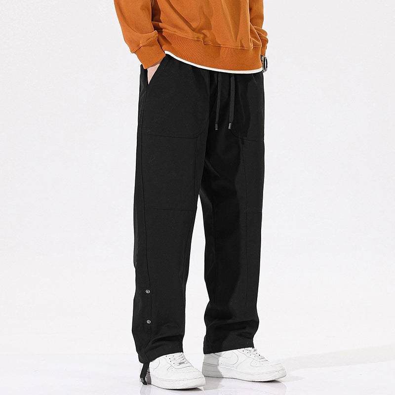 Herren Cargo-Hose Bequem Freizeit Hose Mit Taschen