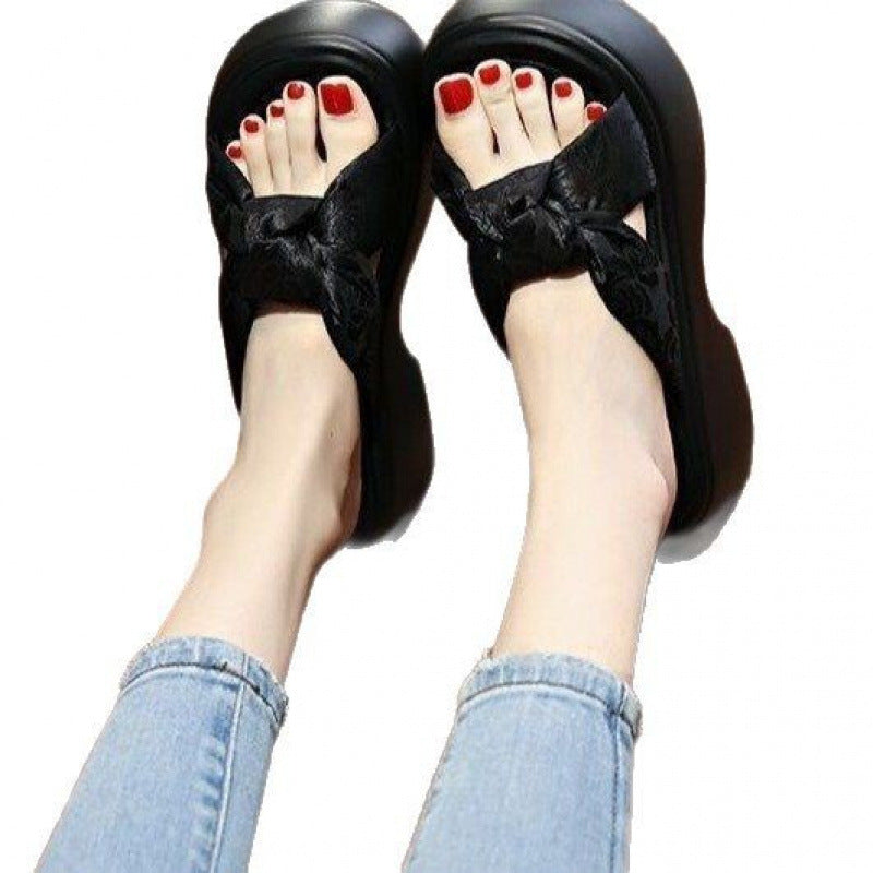Damen Plateau-Sandalen Hochzeitsschuhe Elegant Schleife