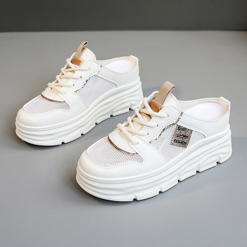 Damen Sneaker Plattform atmungsaktiv Mesh Bequem