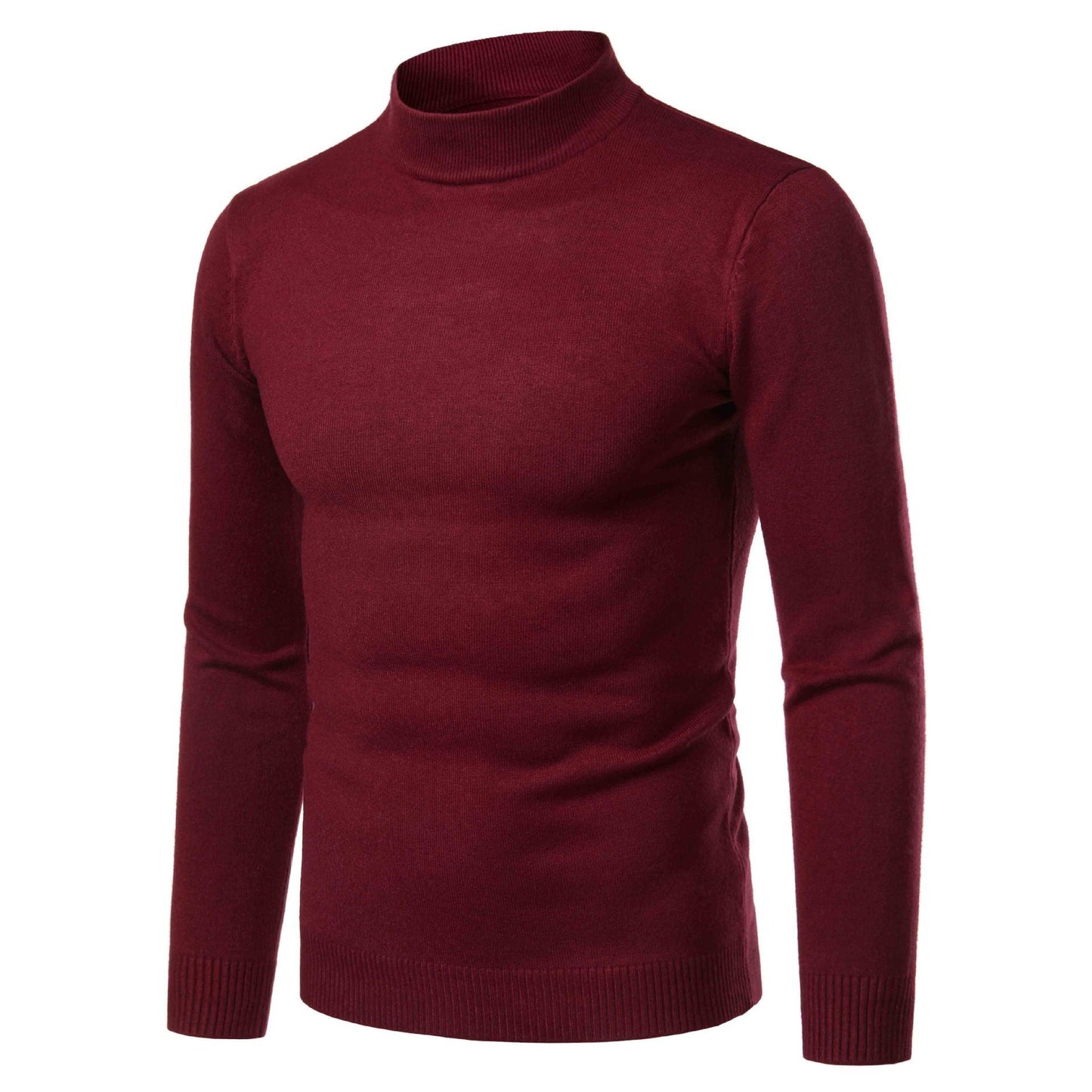 Herren Rollkragenpullover Warm Fein Strick Made