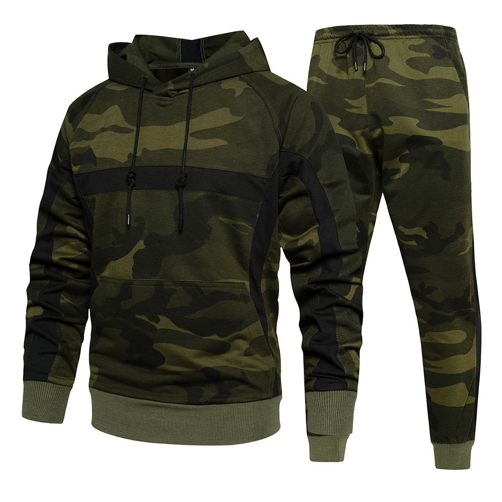 Militär Camouflage Hoodie Jogginghose Set Herren