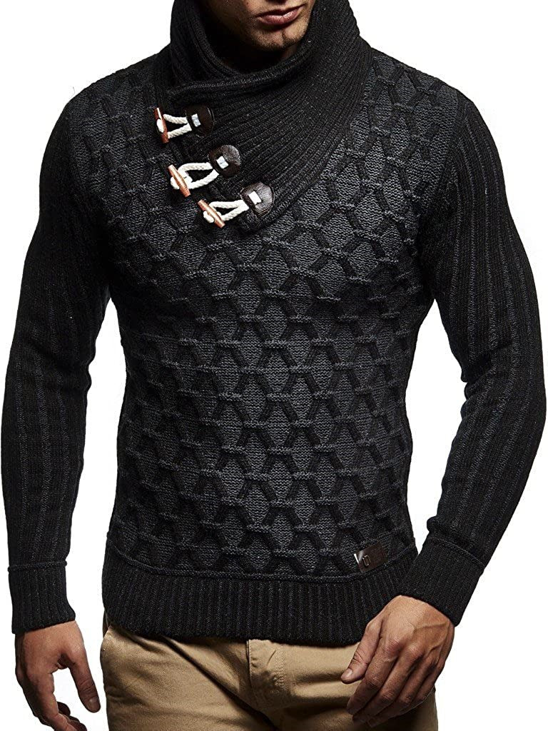 Herren Strickpullover Wellenmuster Trendig Modern