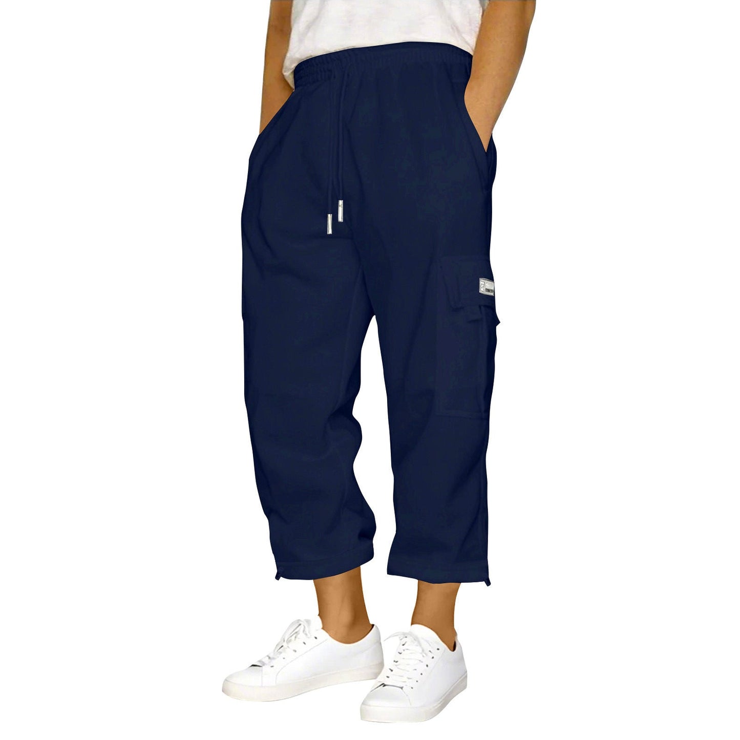 Damen Cargo-Hose Elastisch Praktisch Mit Seitentaschen