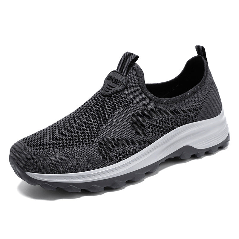Damen Sportschuhe Bequem Atmungsaktiv Mesh Slip-On Sneaker