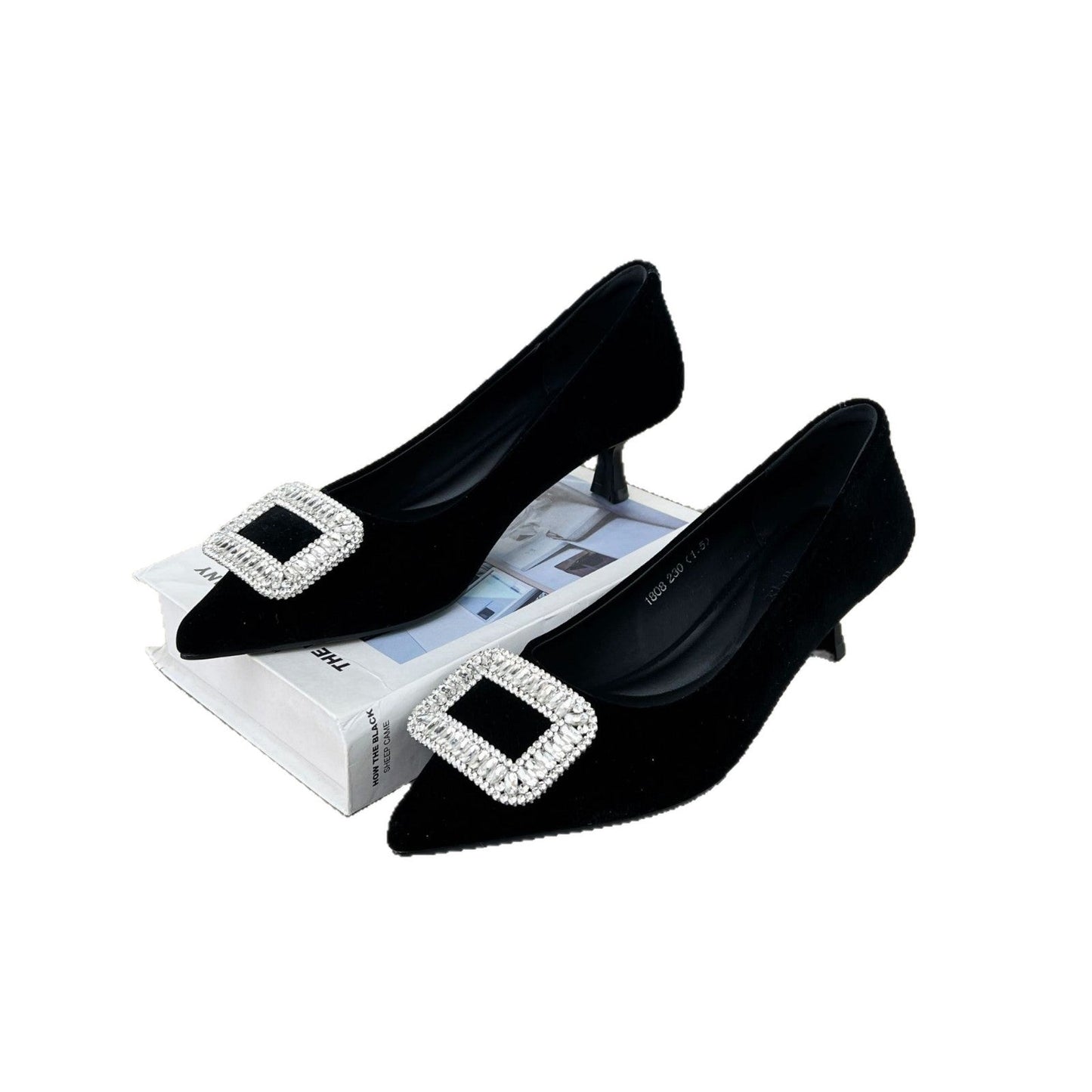 Damen Pumps High Heels Strass Schuhe Elegant