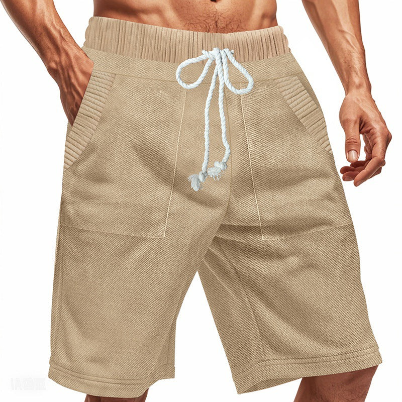 Herren Shorts Lockere Freizeitshorts mit Taschen Sommer