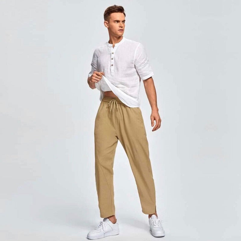Herren Freizeithose Lässig Mit Kordelzug Bequem