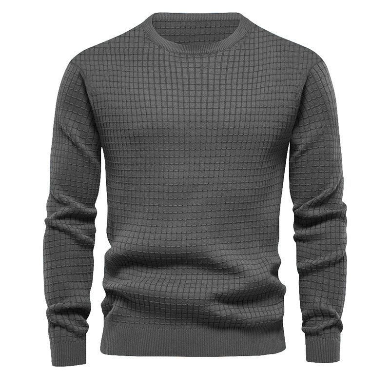Herren Strickpullover Hochwertig Rundhals Klassisch