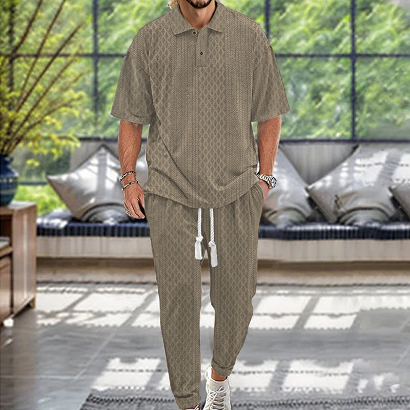 Herren Freizeitanzug Relaxed Fit Elastisch Komfortabel