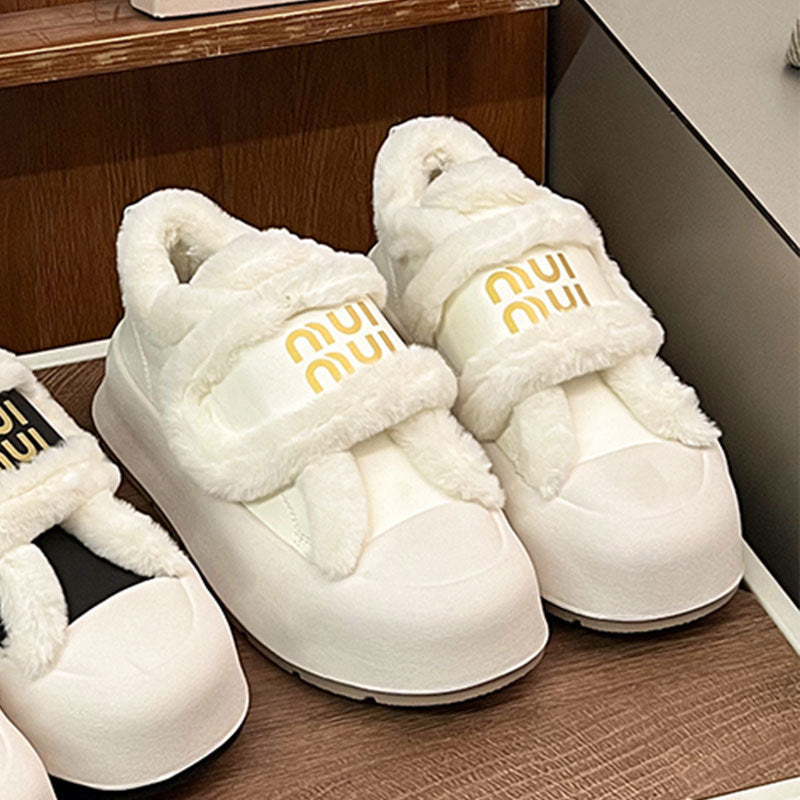 Damen Sneaker Warm Gefüttert Modisch Comfort