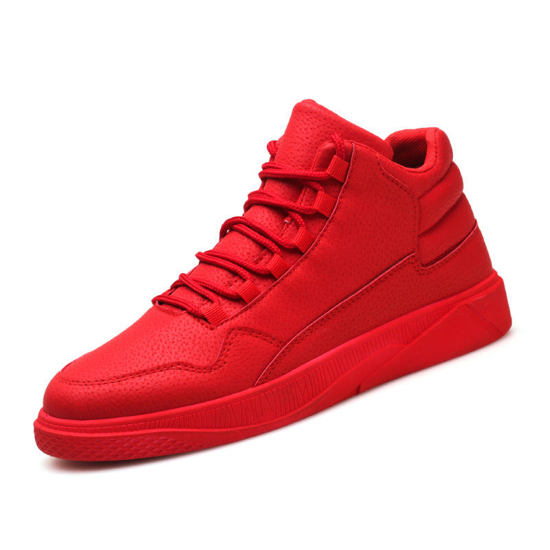 Damen Sneaker High-Top Atmungsaktiv Flexibel Weiße Sport Schuhe