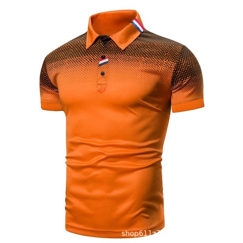 Herren Poloshirt Modern Grafik Sportlich Slimfit