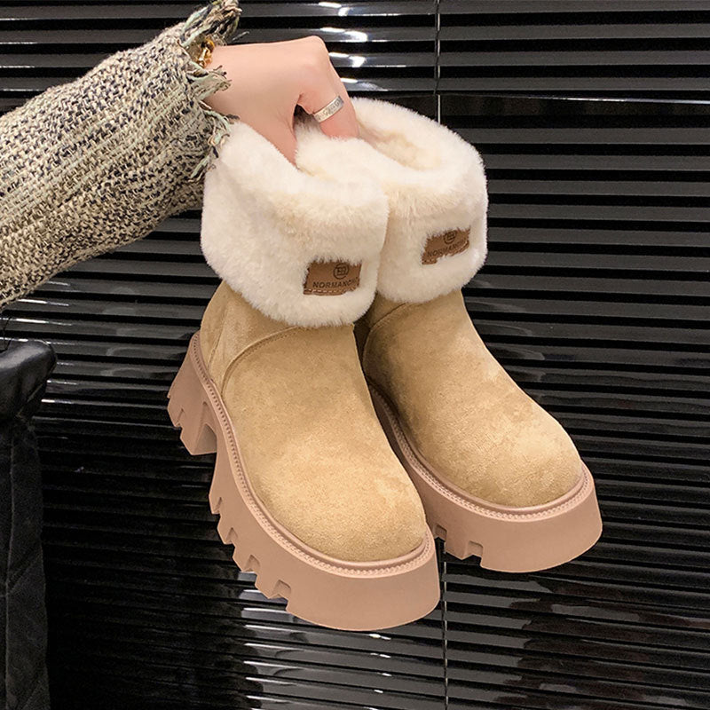 Damen Winterboots Warm Flauschig Rutschfest