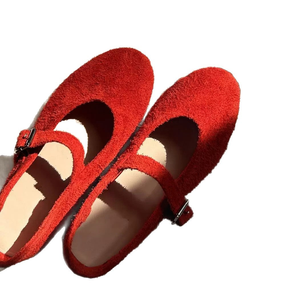 Damen Ballerinas Bequem Riemen Verstellbar Qualität