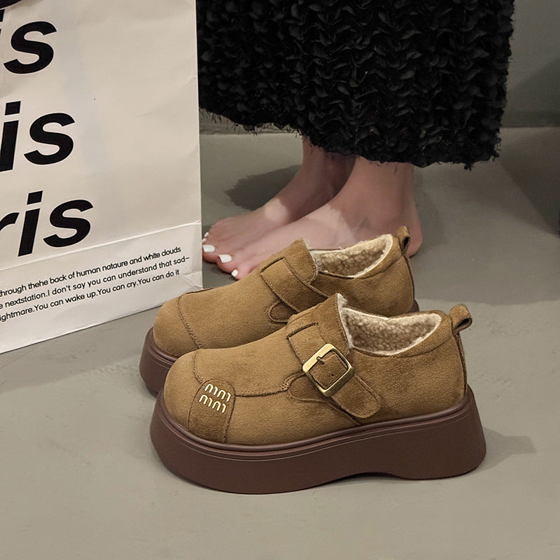 Damen Clogs Bequem Schnallenverschluss Dicker Boden