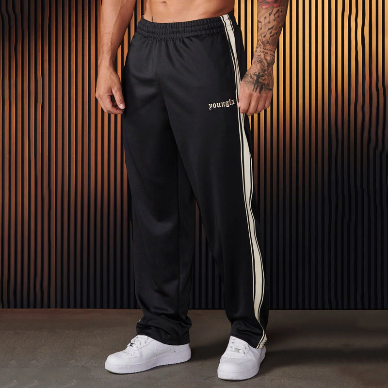 Herren Jogginghose Sportlich Elastisch mit Kontraststreifen