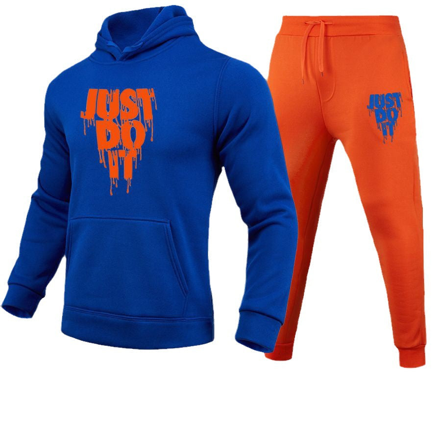 Herren Sportset Hoodie Jogginghose Bequem Trendig