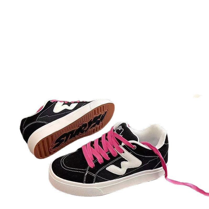 Damen Sneaker Sportlich Weite Passform Gummiprofil