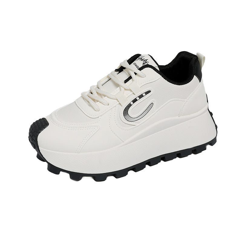 Damen Plateau Sneaker Sportlich Rutschfest Modisch