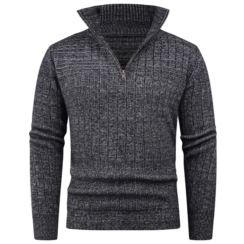 Herren Rollkragenpullover Modern Zopfmuster Elegante Style