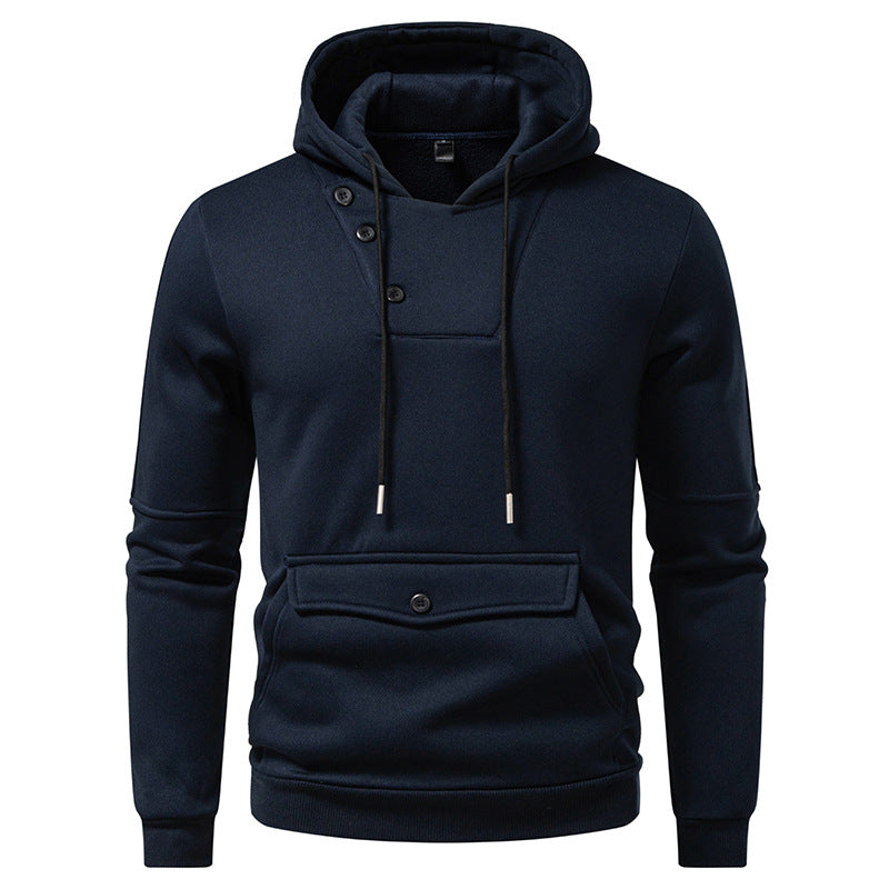 Herren Kapuzenpullover Modern mit Knöpfen Trendy