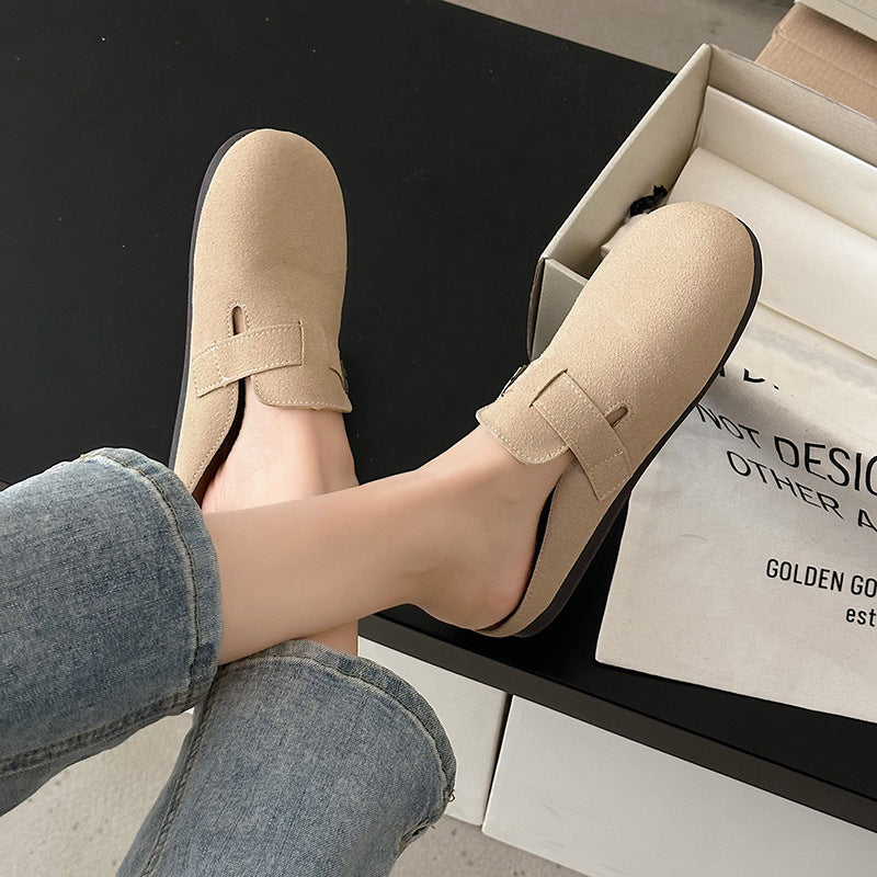 Damen Clogs Bequem Schnallenverzierung Mode Schuhe