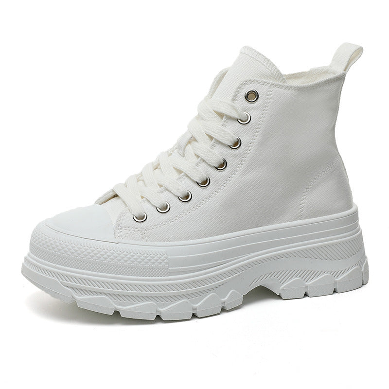 Damen Sneaker Hohe Sportschuhe Robust Mit Profilsohle