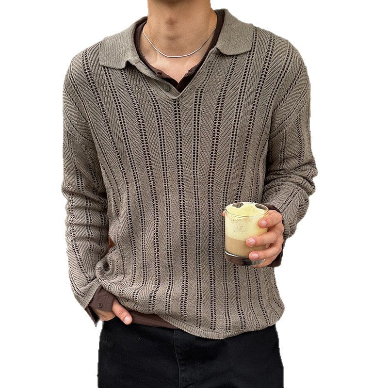 Lässiger Herren Strickpullover Casual Großstadtstyle