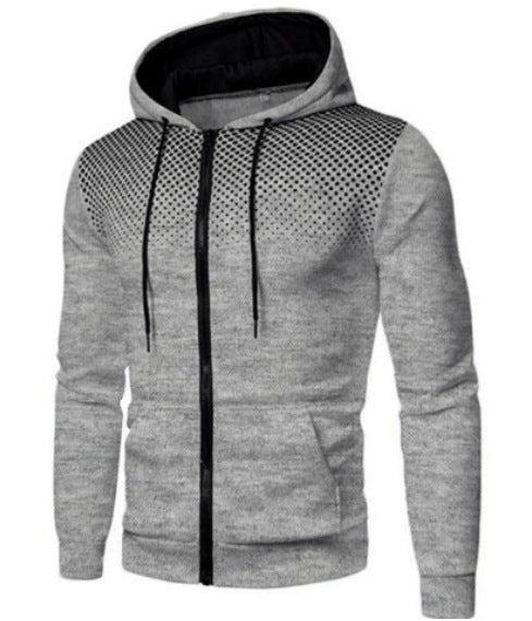 Herren Kapuzenpullover Sportlich Funktionell Reißverschluss