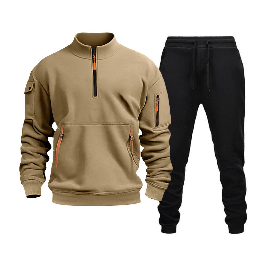 Herren Sportanzug Modern Funktionsanzug mit Taschen