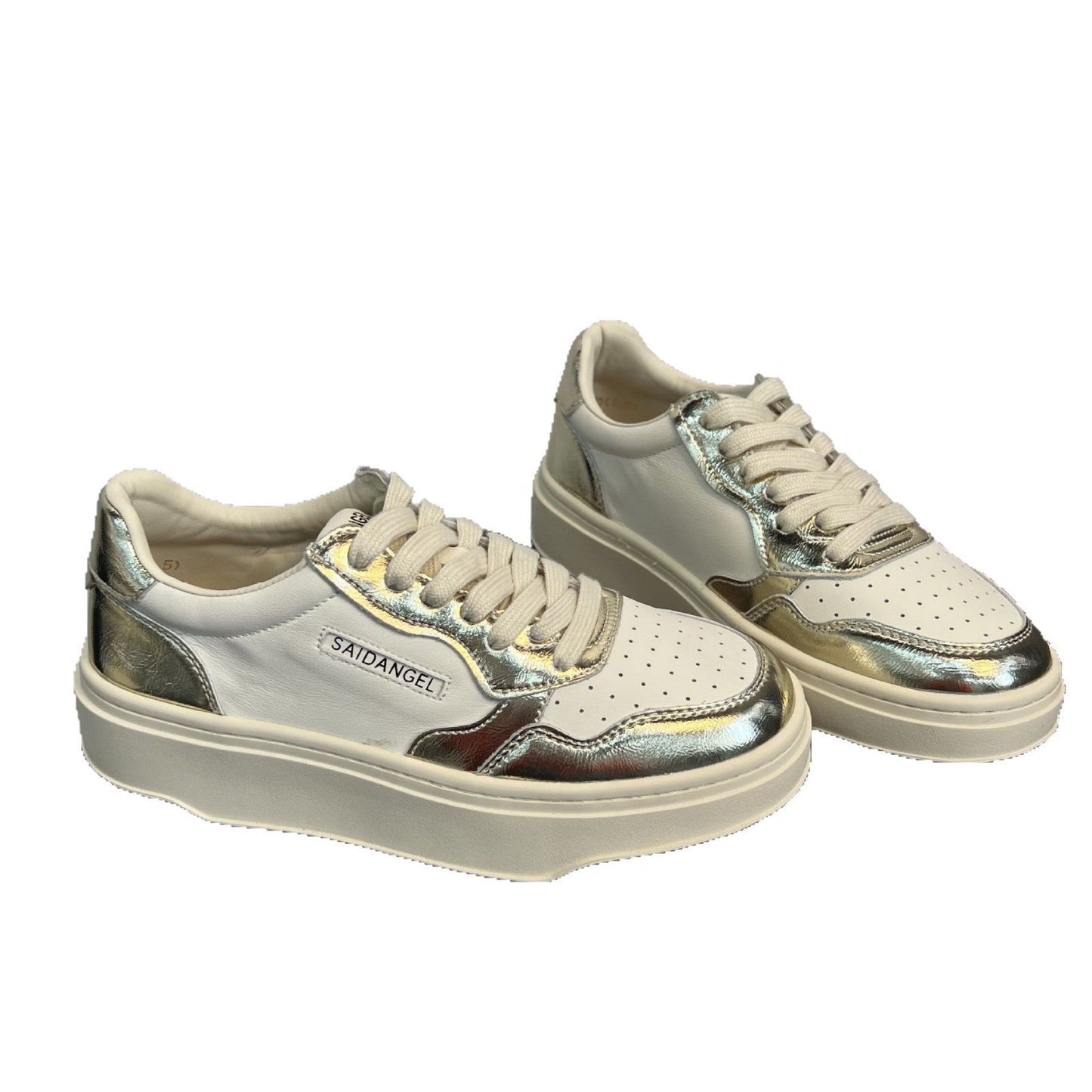 Damen Sneaker Glänzend Dämpfend Sportschuhe Frauen