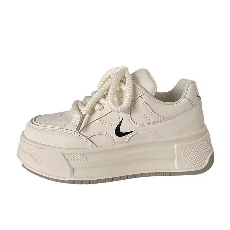 Damen Plateau Sneaker Komfortabel Mit Dämpfung Trendy