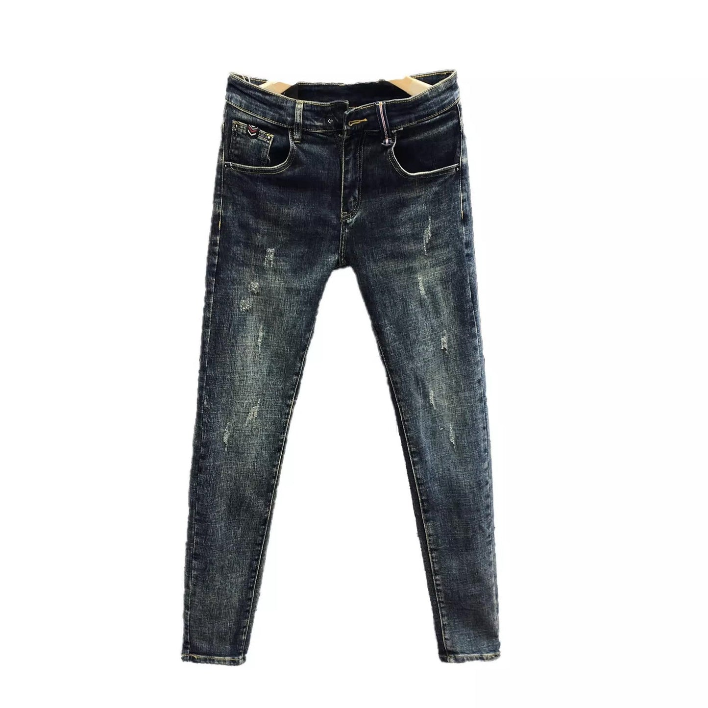 Herren Skinny Jeans Modern Distressed Schnitt