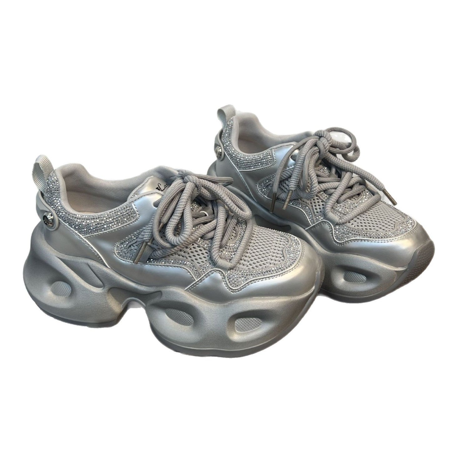 Damen Sneaker Sportlich Glitzer Laufschuhe Damen Schuhe
