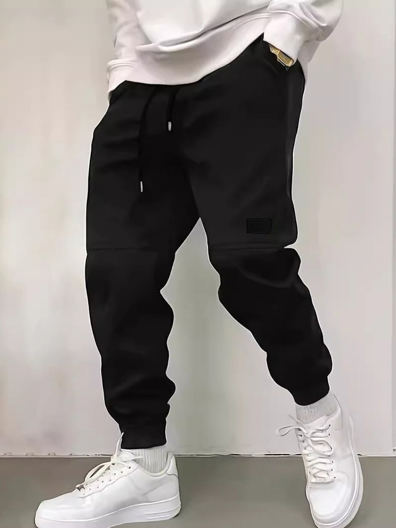 Herren Sweatpants Moderne Reißverschlusstaschen Sportlich